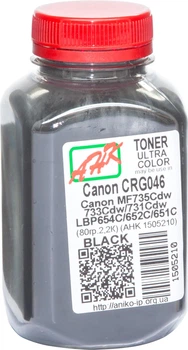 Тонер для Canon i-Sensys LBP-654CX АНК Black 80г 1505210