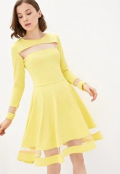 Жіноче плаття Подіум Azales 21139-L YELLOW Жовтий