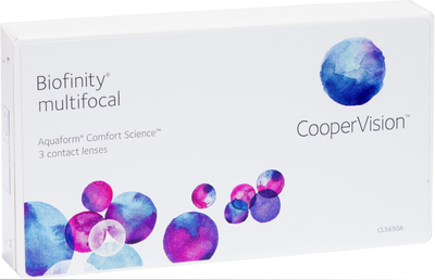 Контактні лінзи CooperVision Biofinity Multifocal (3 шт Упаковка) -2.0