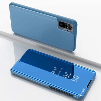 Чехол-книжка Mirror для Xiaomi Redmi Note 10 / Note 10S Зеркальная Синий
