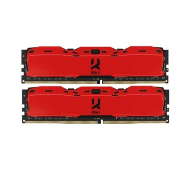 Модуль памяти GoodRam DDR4 8Gb (2x4) Iridium X 3000 MHz Red (IR-XR3000D464L16S/8GDC)