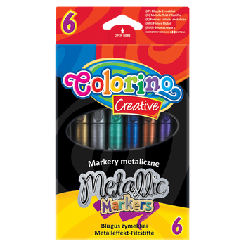Маркеры Colorino Kids металлизированные 6 цветов 6 шт (32582PTR)