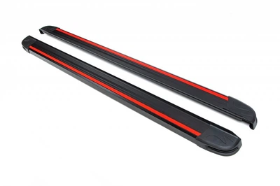 Боковые Подножки Maya Red (2 шт., Алюминий) Длинная База для Ford Custom 2013-2022 гг