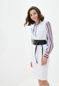 Жіноча безрукавка з поясом Подіум Alvina 27552-XL WHITE Білий
