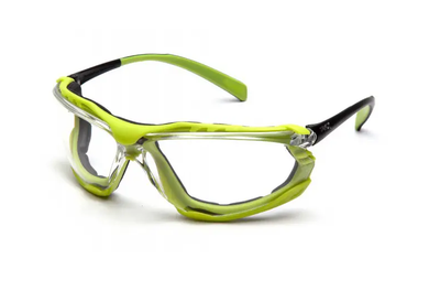 Защитные очки с уплотнителем Pyramex Proximity Lime Frame (clear) (PMX) (2ПРОК-Л10)