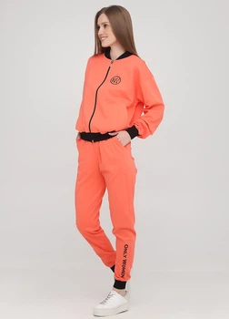 Брюки - джоггери "Only Women"(94-PS-3-16-peach/Lfront-down-black-XL)
