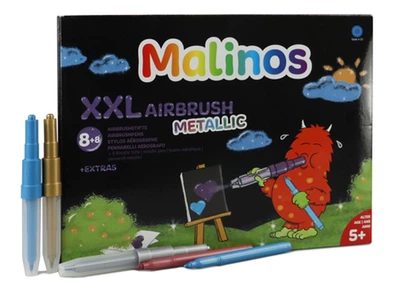 Фломастери і аерографи Malinos Малінос metallic XXL 16 шт (MA-300969)