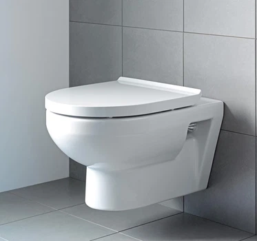 Подвесной унитаз DURAVIT DURASTYLE Rimless 540x365 округлый, с сидением, белый (45620900A1)