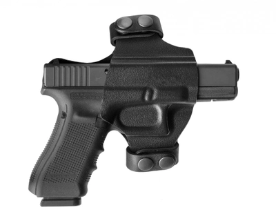 Пластиковая, поясная, быстросъемная кобура A-LINE для Glock черная (ПК41)