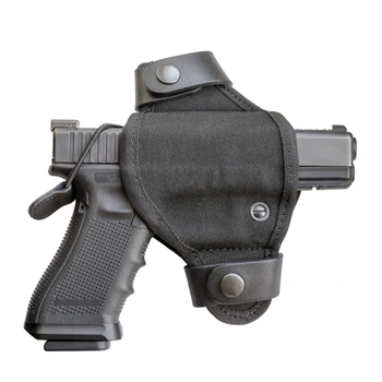 Кобура синтетична, поясна на скобі A-LINE для Glock чорна (С91)