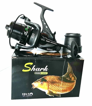 Катушка с бейтраннером карповая Shark Pro Carp YK 50 с конусной низкопрофильной шпулей