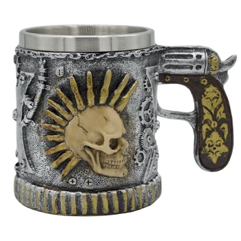 Кружка Rockway Скелет с ирокезом из патронов (cup-038) (00000009790)