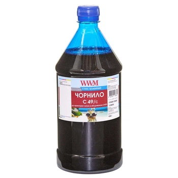 Чернила для Canon PIXMA G3430 WWM C49 Cyan 1000г C49/C-4