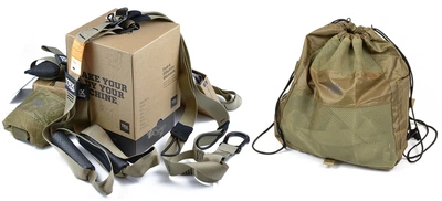 Петлі TRX Tactical (T3) тактичної серії (TRX-T3YL) підвісні тренувальні для функціонального тренінгу (обгумовані ручки)