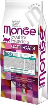 Сухий корм для кішок Monge Cat Hairball зі смаком курки, кукурудзи та рису