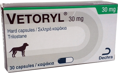 Капсулы Dechra для лечения болезни Кушинга Веторил у собак 30 мг (5701170338164)