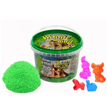 Кинетический песок Magik sand, 0.500кг, зеленый 371-5S