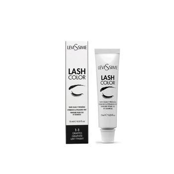 Фарба для брів і вій 1-1 графіт Lash color LeviSsime 15 мл