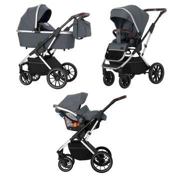 Коляска универсальная 3 в 1 CARRELLO Aurora CRL-6502/2 Iron Grey