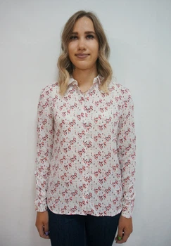 Рубашка SAINT JAMES RN130787 VISSA 40 белый+разноцветный 201212