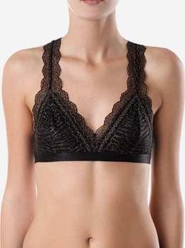Бюстгальтер без косточек Conte CE Monika LBE 819 XS/S (170-84) Nero-Gold (4810226385777)