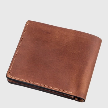 Кожаный мужской кошелек Grande Pelle leather-11236 Коричневый