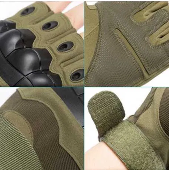 Тактичні рукавички без пальців Зелений Розмір M (17092142124)