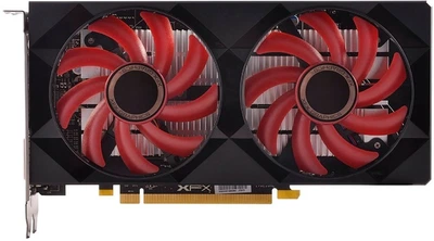 Видеокарта XFX Radeon RX 550 2GB Black/Red (RX-550P2DFGR)