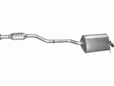 Глушник Мерседес С180/C200/С230 (Mercedes C180/C200/C230)/ 1.8/2.0 00-07/ Mercedes CLK W209 1.8 2002 - 2009 1.8/2.0 00-07 (13.210) Polmostrow алюминизированный