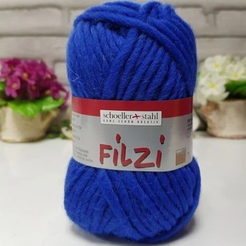 Пряжа для вязания Schoeller Stahl Filzi 16 синяя