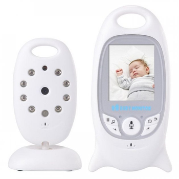 Видеоняня Baby Monitor на аккумуляторах с двусторонней связью, мелодиями и термометром (D-2019090778)
