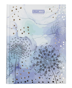 Записная книжка Buromax Tracery А5 в клетку 80 листов твердая обложка с поролоном (BM.24582106-39)