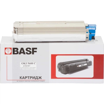 Картридж для OKI Cyan (43381907/43381923) BASF 43&nbsp;381&nbsp;907 Cyan BASF-KT-C5600C-43381907