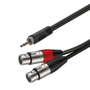 Готовий виріб Roxtone RAYC170L2, Mini-Jack - XLR, 2х1х0.14, 2 м