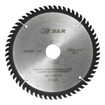 Диск пильный S&R Meister Wood Craft 190x30x2,4 мм, 60 зуб.(238060190)