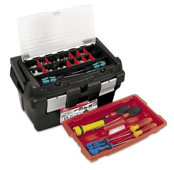 Ящик для инструментов Tayg Box 400 40х22,5х19 см, с блокирующей ручкой и вкладкой (162008)