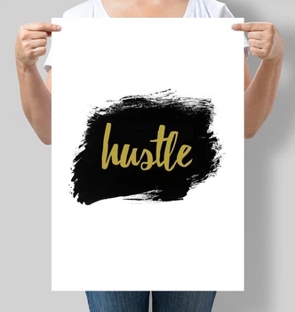 Постер мотивуючий Motivator Hustle Метушня А3 30х42 см (М052_А3)