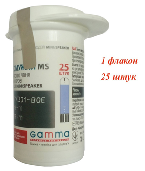 Тест смужки Gamma MS 1 флакон 25 штук (Гамма МС)