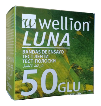 Тест смужки Wellion Luna 50 штук (Велліон Луна)