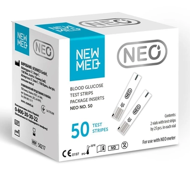 Тест полоски NewMed Neo 50 штук (НьюМед НЕО)