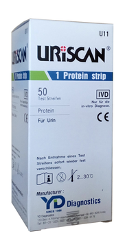 Тест смужки Uriscan U11 Білок (протеїн) для аналізу сечі (Уріскан)