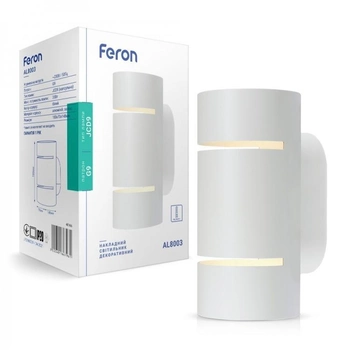 Настінний накладний світлодіодний світильник Feron AL8003 білий