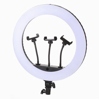 Профессиональная кольцевая LED лампа GTM 35 см с держателем для телефона селфи кольцо для блогеров (48387IM)
