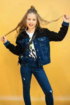 Джинсова куртка A-yugi Jeans 146 см Синій (2125000655376)