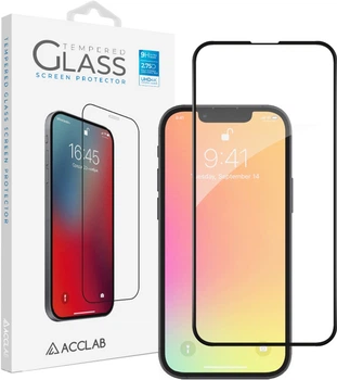 Защитное стекло ACCLAB 9H для смартфона Apple iPhone 13 mini Black (1283126515415)