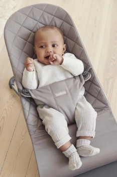 Кресло-шезлонг Baby Bjorn Balance Sand Grey Cotton Серый (6017)