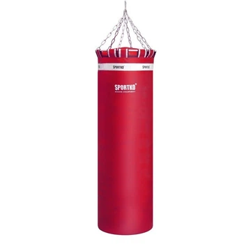 Боксерский мешок SPORTKO МП-186 ПВХ 180 см/60 см/120 кг красный