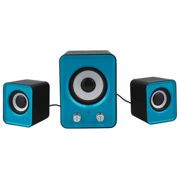 Компьютерные колонки с сабвуфером FT 202 mini 21 синие