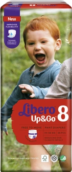 Подгузники-трусики детские Libero Up&Go 8 19-30 кг 28 шт (7322541091662)