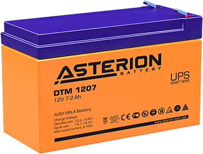 Аккумуляторная батарея Asterion DTМ 1207 12V 7.2 Ah AGM